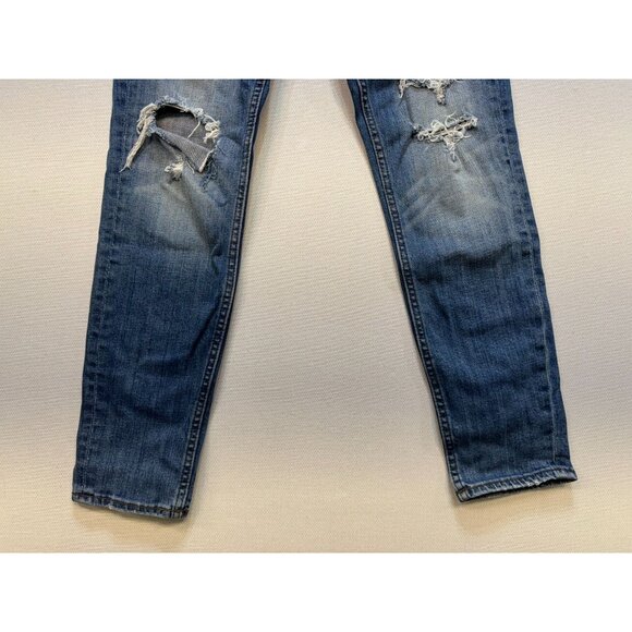 Vigoss The Chelsea Womens Skinny Distressed  Jeans Size 28x26 Blue Denim - Picture 7 of 11